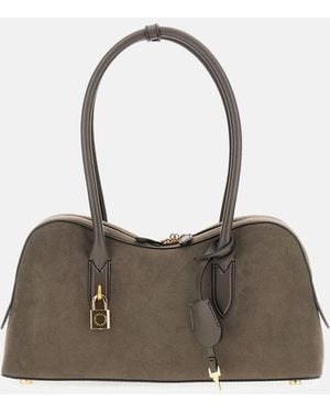 Stella McCartney Stella Ryder Medium Bag Alter Suede - Gray