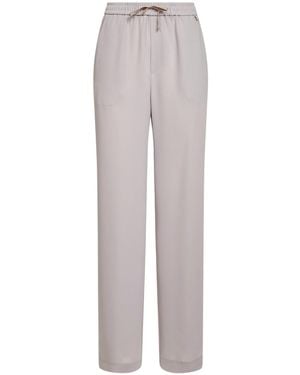 Herno Chantilly Lucent Cady Fluid Pants - Gray