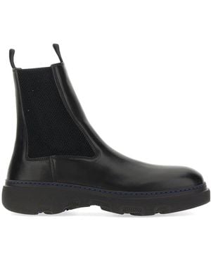 Burberry Leather Boot - Black