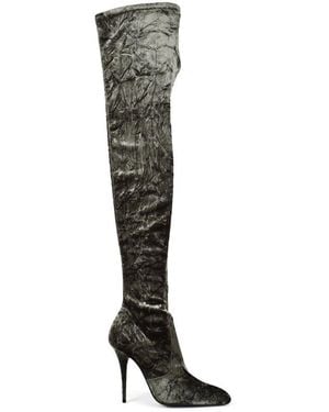 Saint Laurent Talia Thigh-High - Black