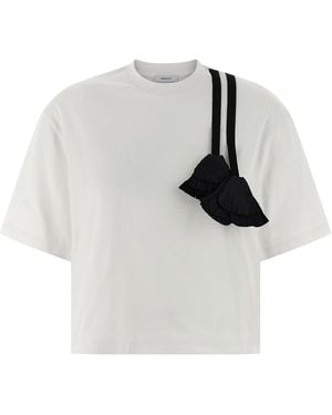 Ferragamo Floral Insert T-Shirt - White