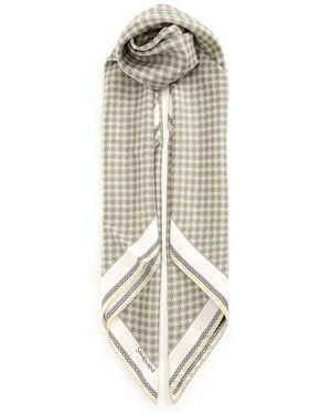 Saint Laurent Square Scarf - White