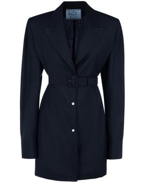 Prada Clothing Blazers & Gilets - Blue