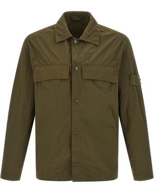 Stone Island 'Badge Ghost' Overshirt - Green