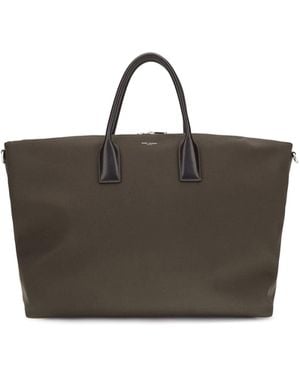 Saint Laurent Oversized Bowling Travel Bag - Brown