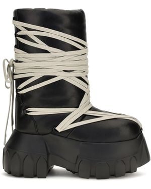 Rick Owens Megalace Lunar Mega Tractor Knee-High Boots - Black