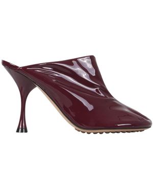 Bottega Veneta Dot Sock Mules - Purple