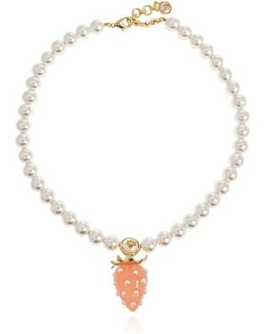 CASABLANCA "Strawberry" Necklace - White