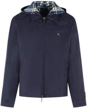 Burberry Dark Cotton Reversible Jacket - Blue
