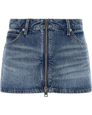 Alexander Wang Denim Skort - Blue