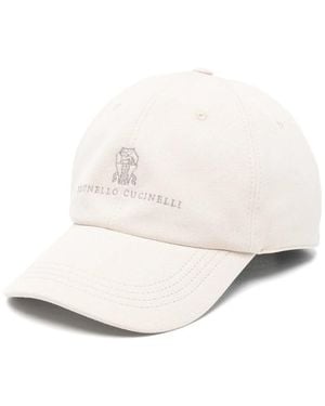 Brunello Cucinelli Neutrals Hats - White