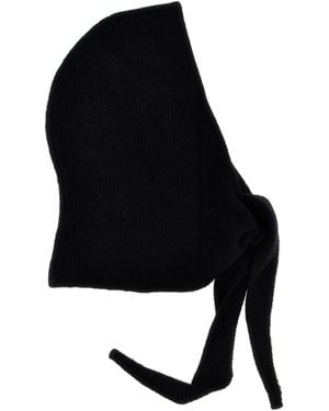 Ganni Logo Embroidery Hood - Black
