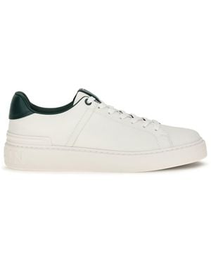 Balmain B-Court Leather Sneakers - White