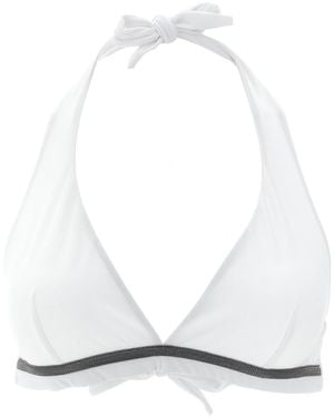 Brunello Cucinelli 'Monile' Bikini Top - White