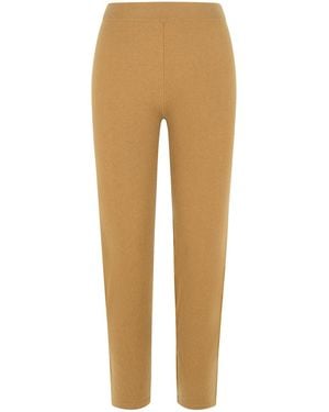 Max Mara Cashmere Blend Pants - Natural