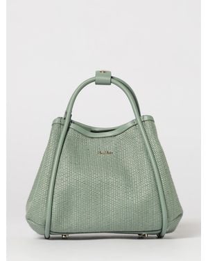 Max Mara Marine Raffia Bag - Green