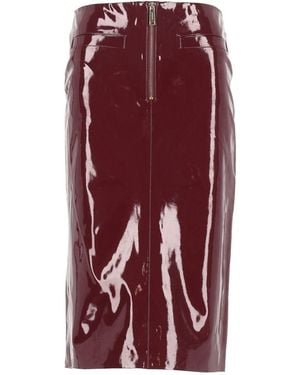 Self-Portrait Midi Skirt - Purple