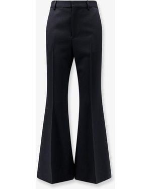 Celine Flared Wool Pants - Blue