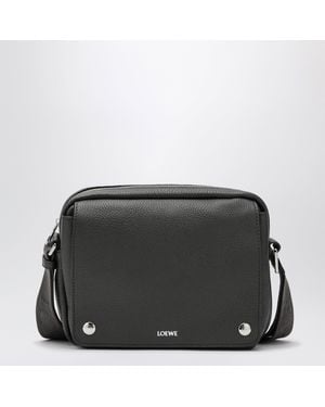 Loewe Dark Leather Crossbody Bag - Black