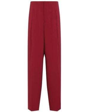 Alberta Ferretti Cady Straight Pants - Red