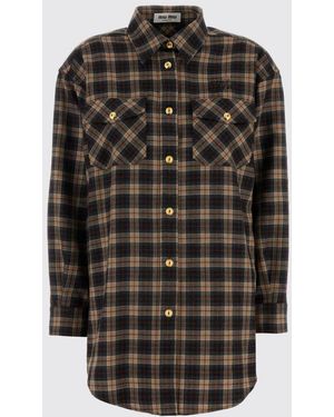 Miu Miu Shirt Camel - Gray