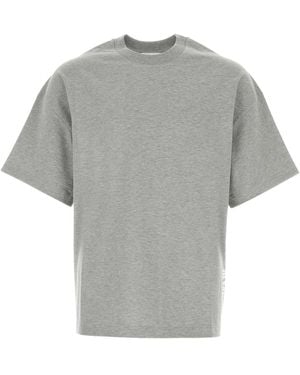 Jil Sander Crew Neck T-Shirts - Gray