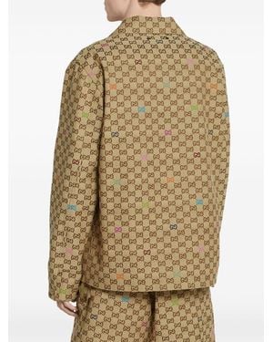Gucci Gg Canvas Jacket - Natural