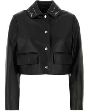 Marni Studded Leather Jacket - Black