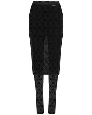 Marine Serre Pants - Black