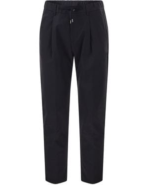 Herno Technical Fabric Drawstring Pants - Blue