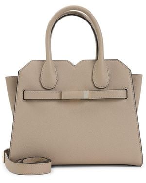 Valextra Milano Mini Handbag - Natural