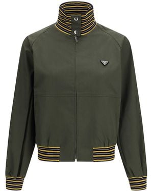 Prada Technical Canvas Blouson - Green