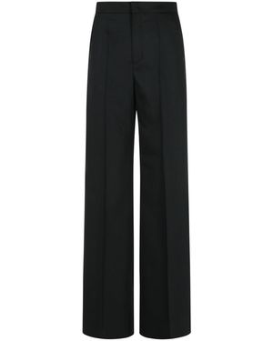 パンツ Max Mara Max Mara Fernet Straight Pants Straight-fit light wool trousers, hazelnut brown | 