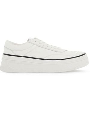 Jil Sander Leather Sneakers For Everyday - White