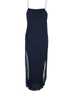Jacquemus Dress With Straight Neckline - Blue