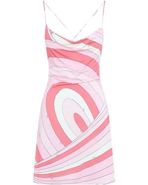 PUCCI Jersey Mini Dress - Pink