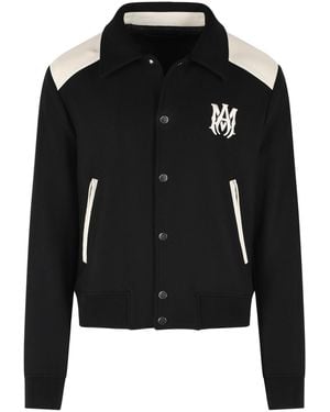 Amiri 'Ma Band' Virgin Wool Blend Jacket - Black