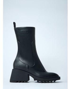 Chloé Chloã Betty Rain Boots - Blue