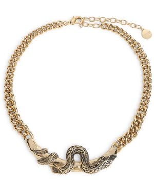 Roberto Cavalli Serpentine Necklace - Metallic