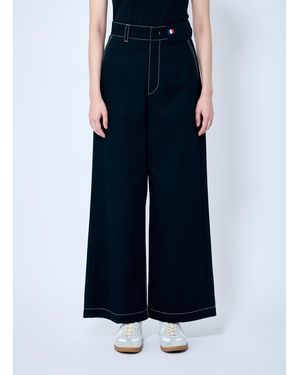 Moncler 8 Palm Angels Wide-Leg Pants - Blue
