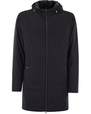 Herno Long Nylon Jacket - Blue