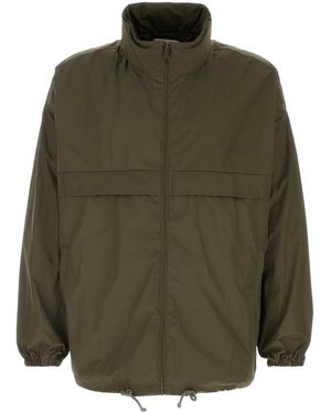 Saint Laurent Mock Collar Jacket - Green
