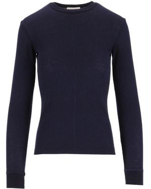 forte_forte Forte_Forte Lightweight Sweater - Blue