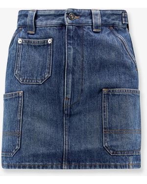 Givenchy Denim Mini Skirt - Blue