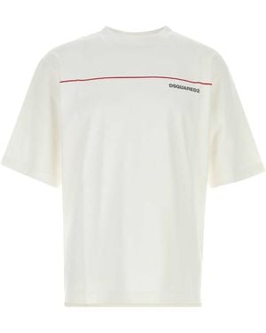 DSquared² Dsquared Cotton Oversize T-Shirt - White