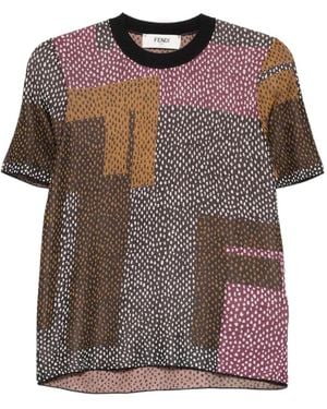 Fendi 'Peppered Falena' Sweater - Brown