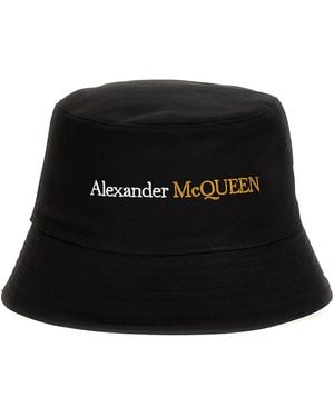 McQueen Mcqueen Logo Bucket Hat - Black