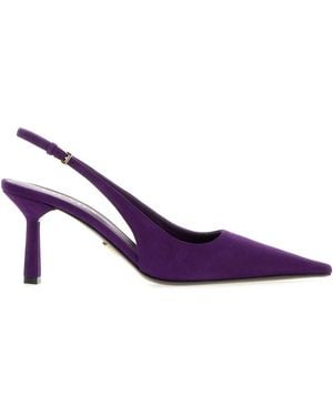 Prada Suede Pumps - Purple