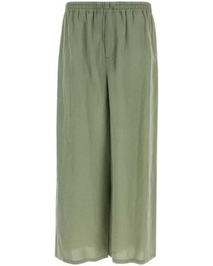 Loewe Viscose Blend Paula S Ibiza Wide-Leg Pant - Green