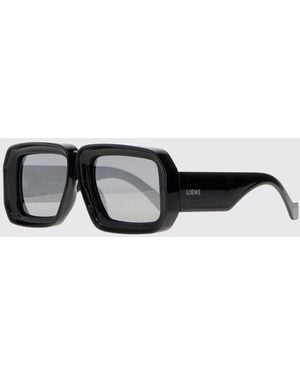 Loewe Rectangular Aviator Sunglasses - Metallic